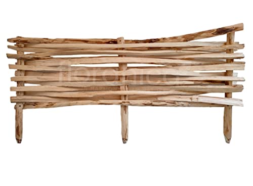Floranica 1 pcs x 30cm x 100cm Bordure Jardin Clôture en Bois de noisetier 1 pcs x 30cm x 100cm Grillage Barrière