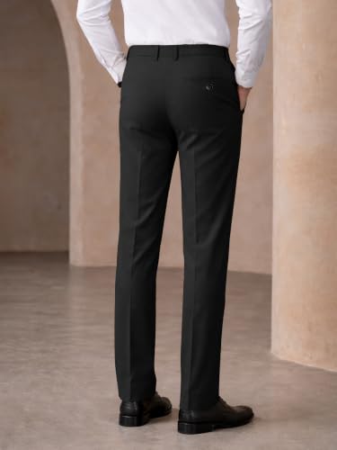 Image of Noble Monk Men's Formal Trousers | Regular Fit Stylish Pants for Men | Comfortable Solid Trousers | Classic Formal Wear for Men | Smart and Versatile Everyday Wear