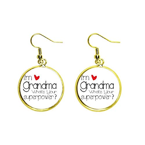 Ear Dangle Golden Drop de mujer: pendientes ligeros con brillo dorado duradero