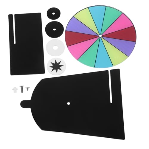 HOLIDYOYO Lucky Prize Round Rotation Game Tabletop Acrylic Roulette Wheel for Gatherings and Celebrations