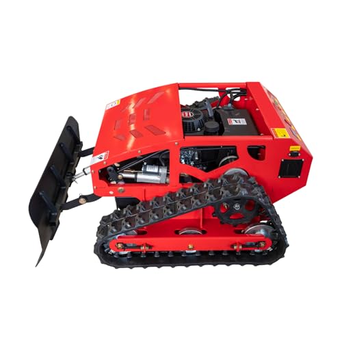 Remote-Controlled Tracked Lawn Mower with Snowplow, 21.65