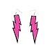 ZeroShop Women Fashion Retro Neon Lightning Earrings