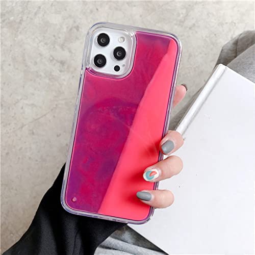 Coque iPhone 13 antichoc sable de luxe scintillant effet phosphorescent chic
