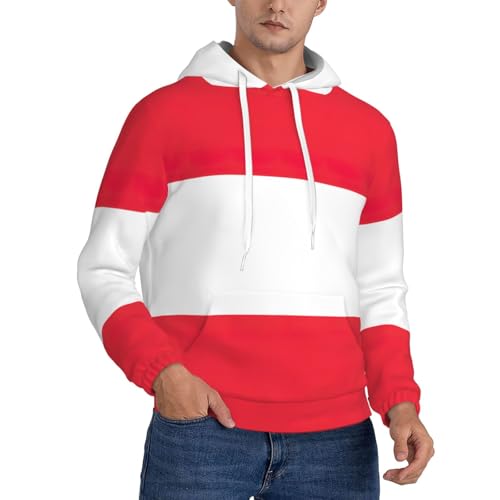 Sweat à capuche Autriche homme en coton chaud pour le sport et le quotidien