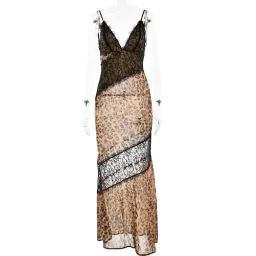 Robe fluide imprimé léopard à bretelles parfaite pour un cocktail chic en bord de mer - 5
