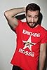 Mens Movie Inspired Organic Cotton T-Shirt - Brigade Rosse RAF - As Seen On Joe Strummer #1