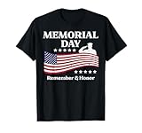 Memorial Day USA Flag Remember Honor Patriot Men Women Kids T-Shirt