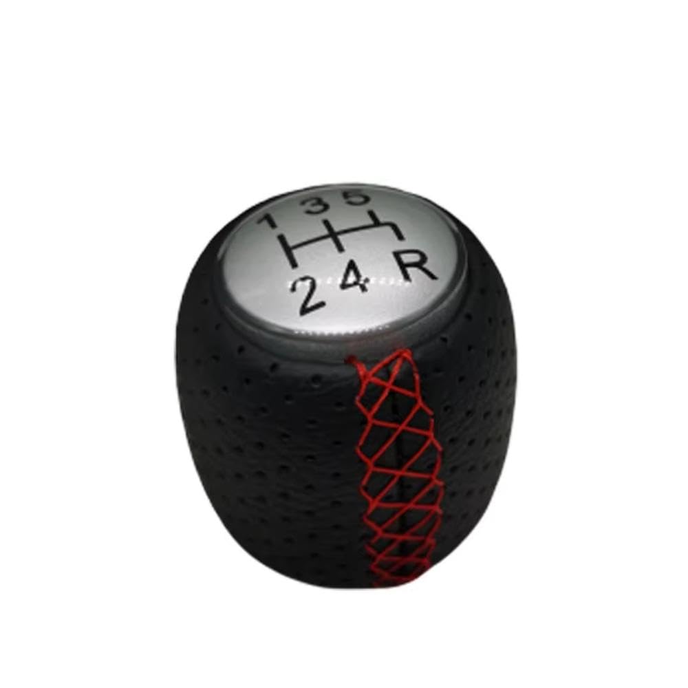 QVQOJCTH Auto Accessory 5 6 Speed Car Shift Knob Gear Knob for Alfa Romeo 159 Brera Spider 2005-2011 OEM 55344557(12345R red)