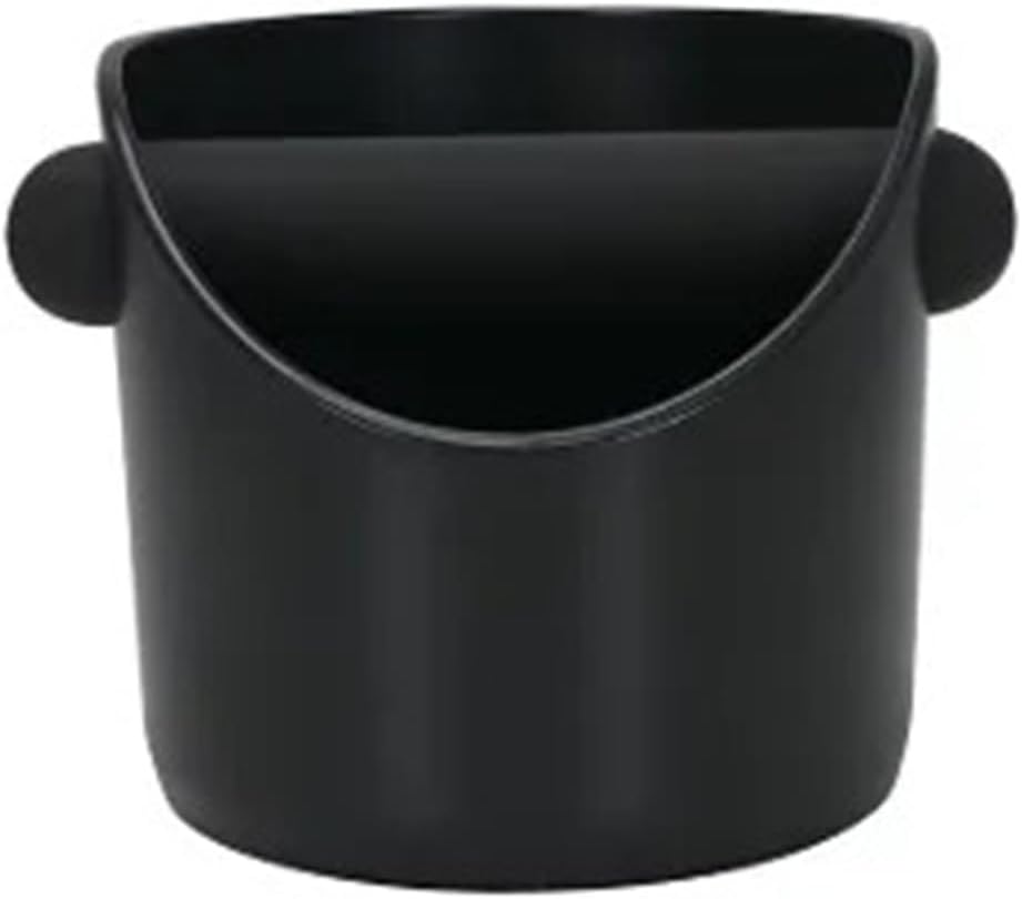 Espresso Grounds Knock Box with Waste Container Function for Home Coffee Bar and Brewing Station Organization(Black)