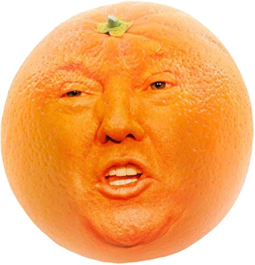The Annoying Trump - The Annoying Orange Parody Vinyl Decal Bumper Wall  Laptop Window Sticker 5"