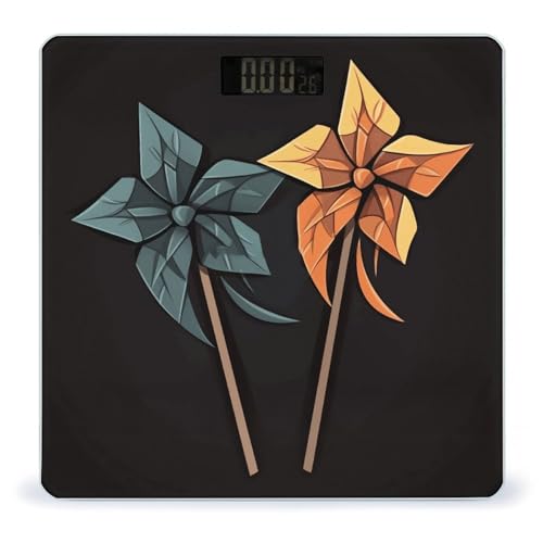 Báscula digital Origami Windmill de vidrio templado