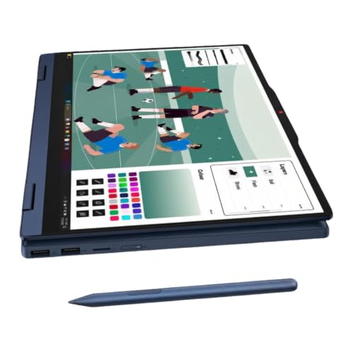 Image of Lenovo IdeaPad 5 2-in-1 Laptop 2026, 14 inch WUXGA Touchscreen, AMD Ryzen AI 7 445 (Beats 7730U), Custom 16GB / 32GB DDR5 RAM, 512GB / 1TB PCIe SSD, FHD IR Cam, Wi-Fi 7, Pen Gen 2, Copilot Win 11 Home