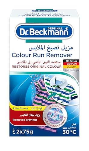 Image of Dr. Beckmann Colour Run Remover Powder 2X75G|Restores Original Colour From Color Accidents By Wash