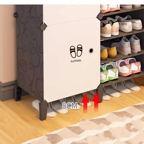 Zapatero que ahorra espacio con caja de almacenamiento interior 5