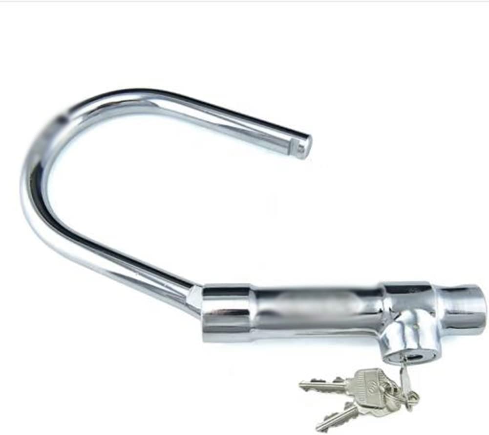Lucchetto Heavy Lock Warehouse Impermeabile con Chiave ad Alta Sicurezza con 3 Chiavi per Bici da Strada, motociclette, Porte di Negozi Lucchetto a U (Un Colore)