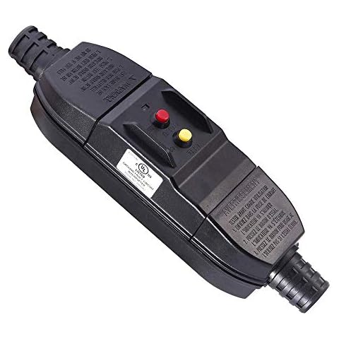 Webber WBGF18-3W In-Line GFCI AUTO-RESET 15AMP 120VAC User Attachable Cover