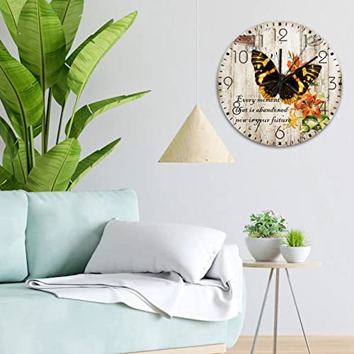 Horloge murale silencieuse en bois animaux sauvages - 5