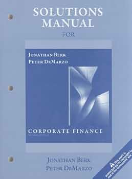 Amazon | Corporate Finance | Berk, Jonathan, Demarzo, Peter