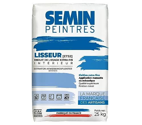 Enduit de Lissage Semin Lisseur ETS2, Intérieur, Poudre, sac de 25 kg
