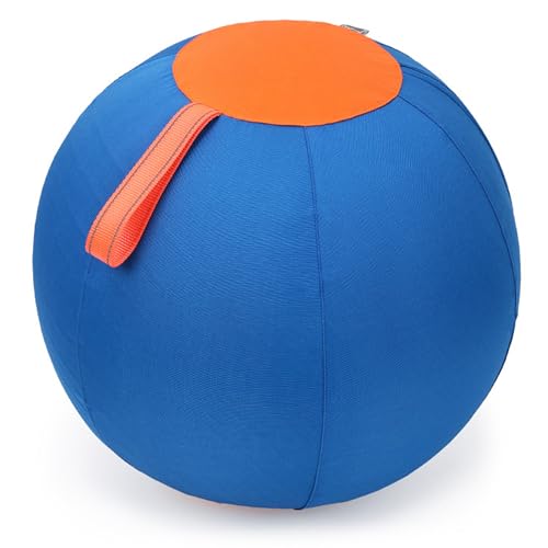 StaZamor Aufblasbarer Hundehüteball für große Hunde, waschbarer Bezug mit Reißverschluss, selbstspielender Trainingsball zum Kauen und Trainieren, Robustes Outdoor- Spielzeug