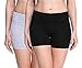 Produktbild Merry Style Damen Shorts Radlerhose Unterhose Hotpants kurze Hose Boxershorts aus Viskose 2Pack MS10-284(2Pack Schwarz/Melange,S)
