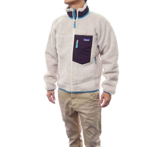 [パタゴニア] メンズ フリースジャケット 23056/MEN’S CLASSIC RETRO-X JACKET (クラシックレトロXジャケット) NLPM オフホワイト×プラム S [並行輸入品]（Amazon）