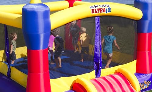 Blast Zone Magic Castle Ultra12 - Inflatable Bouncer with Blower - Premium Quality - Huge - Holds 6 Kids - Fast Setup - Thumbnail 4