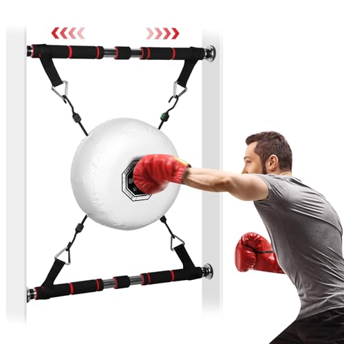 Woudy Doorway Punching Bag Doorway Punching Pad Kit Includes 13 Boxing Ring Target Adjustable Door Single Bar Doorway Boxing Bag are Apartment Friendly Fitness Kits that Fit 23-40 Doors
