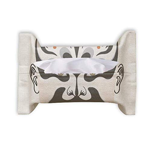 Serviette en papier Zhangfei motif opéra de Pékin pour décoration de table chinoise