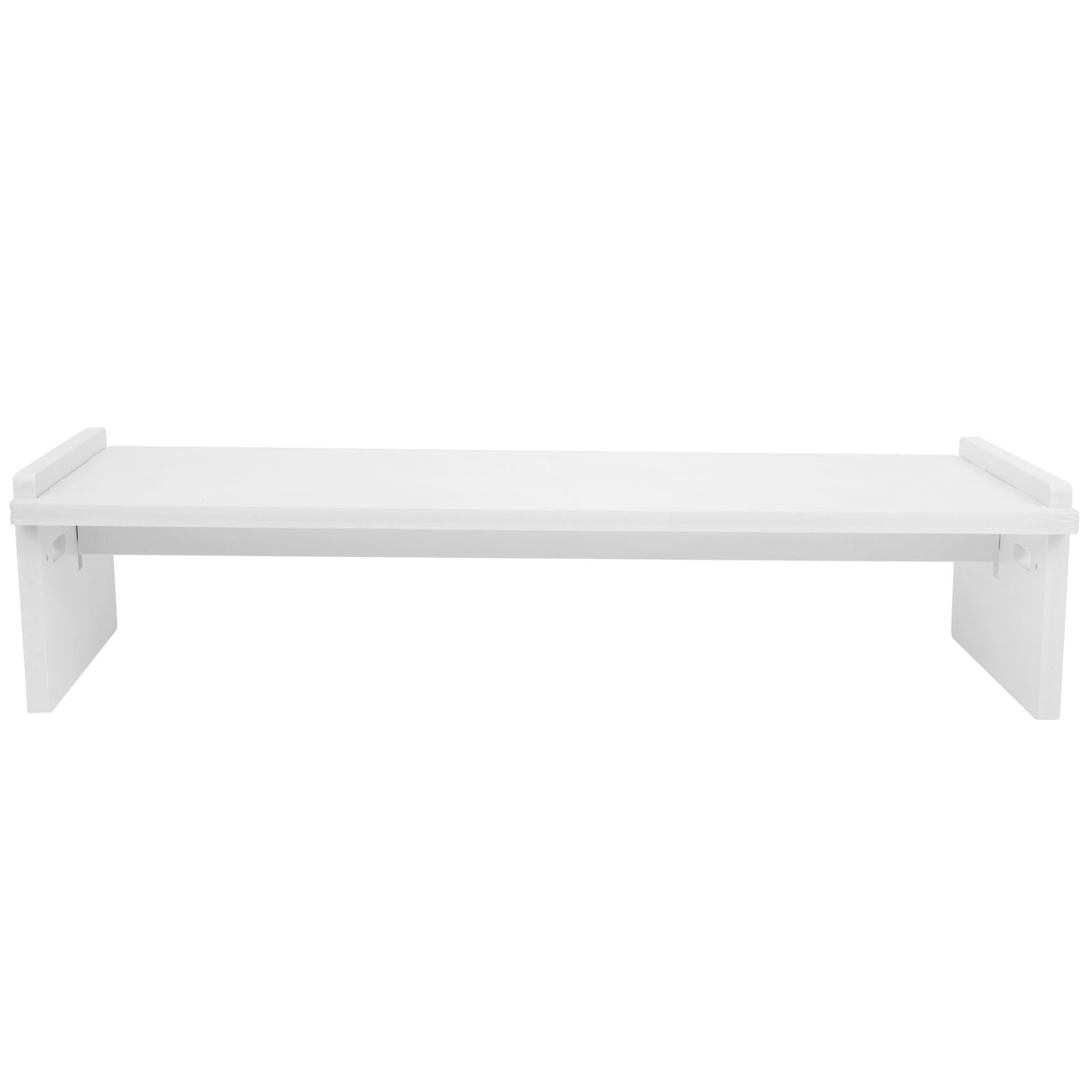 Soporte para Monitor de Madera con Resistencia a Deformaciones Elevador Blanco de Sola Capa