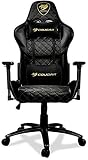 COUGAR Gaming Armor One Royal Chaise Gaming pour Bureau, Noir et Or, Medium