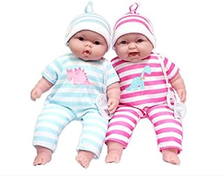 JC Toys Lots to Cuddle Babies, 13" Baby Soft Doll Soft Body Twins