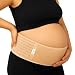 JILL&JOEY Maternity Belt, Pregnancy Back Support, Breathable Belly Band, One Size, Beige