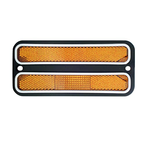 United Pacific Cml6872A 18Led Side Marker Light W/Stainless Steel Trim For 1968-72 Chevy & Gmc Trucks, Sealed Electronics, 12V Dc - Amber (One Unit) #TOP1