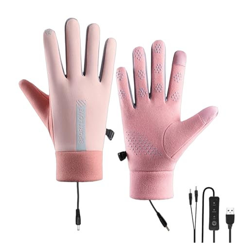 Gants chauffants USB écran tactile d'hiver unisexe