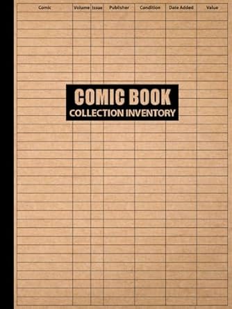 Comic Book Collection Inventory: Inventory Book Ideal for Comic Book ...