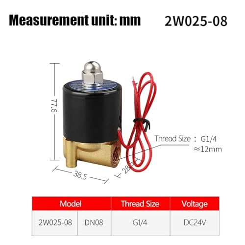 Électrovanne normalement fermée 2W025-08 pour stopper les fuites d'eau - 3
