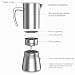 Imagen de bonVIVO Cafetera Moka Inoxidable 6 Tazas Inducción Cobre