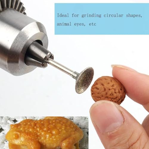 10 piezas fresa diamantada forma de cuenco miniatura 4