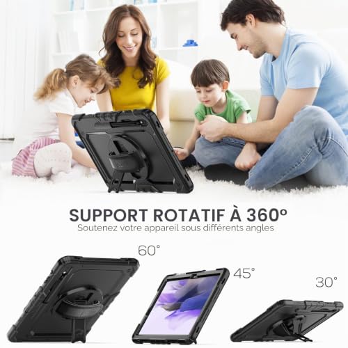 Coque Samsung Galaxy Tab S7 FE pour Travailler en Déplacement