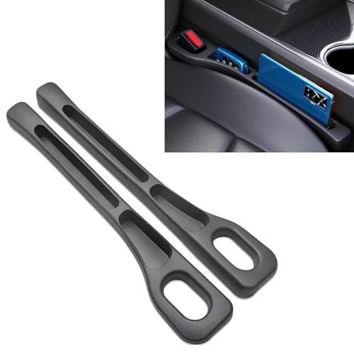 kiolykim 隙間収納 車用 シート隙間クッション 2個入 汎用 軽量 隙間埋め 落下防止 小物入れ 内装パーツ 車 クッション シートクッション 取り付け簡単 運転席 助手席 滑り止 車用シートアクセサリー(ブラック)