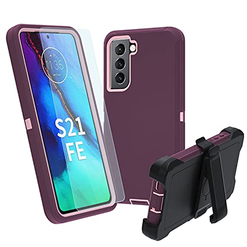 Coque Samsung S21 FE 5G bordeaux-rose pour toutes vos randonnées