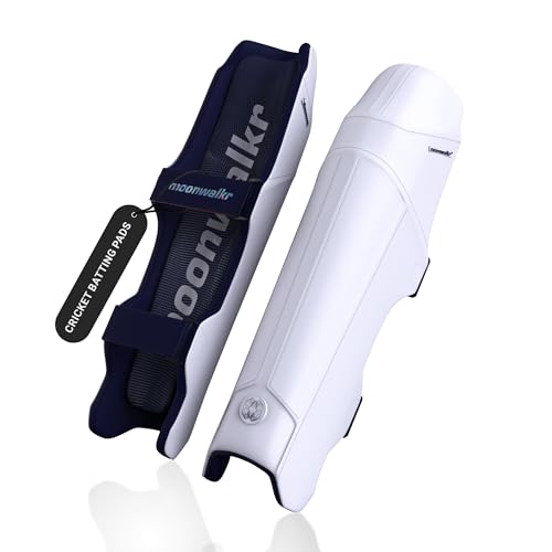 moonwalkr Cricket Leg Guard 2.0 Protective Gear for Unisex of Batter's Height (5'4