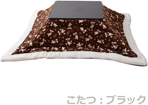 Amazon 山善 Yamazen ディズニー Disney 折りたたみこたつ こたつ掛け布団ブラウン 柄ベージュ セット 75正方形 Hfl 752 B 190x190 01be 山善 Yamazen こたつテーブル