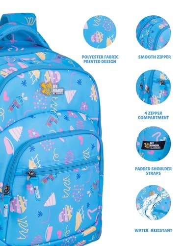 Image of Zilo Sweet Treats 34L School Backpack - Ice Cream & Candy Fun Edition for Kids (Girls & Boys)