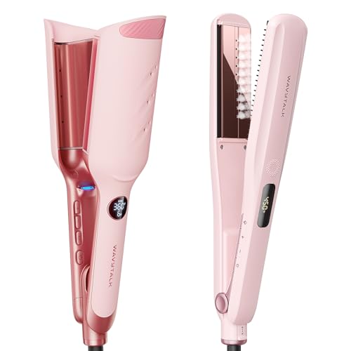 Wavytalk Steam Sesh Hair Straightener, Wavytalk Power Wave Hair Crimper