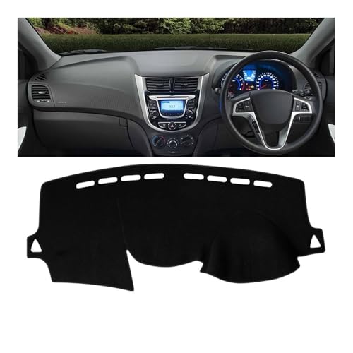 Tapis de tableau de bord pour Hyundai Solaris Accent Verna RB 2010-2016 RHD