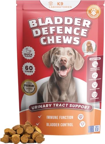 Bladder Support – Bladder & Kidney Supplement For Dogs – 100% Natural – With Cranberry, D-Mannose & Nettle Seed – Supports Bladder Health & Urinary Tr