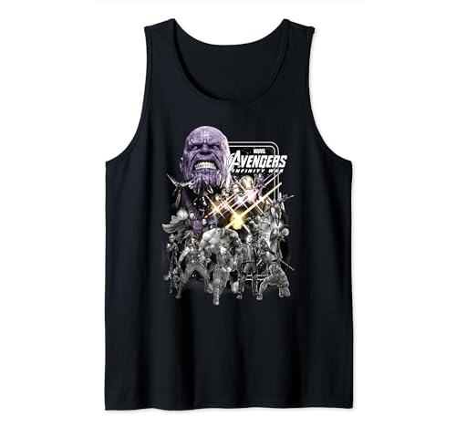 Débardeur Marvel Avengers Infinity War imprimé pierres d'infinité pour homme et femme en coton léger