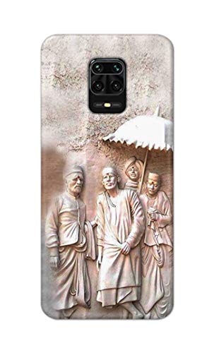 Image of Printed Hard Back Cover Case for Mi Redmi Note 9 Pro | Mi Note 9 Pro Max Back Cover (Sai Baba) -1803